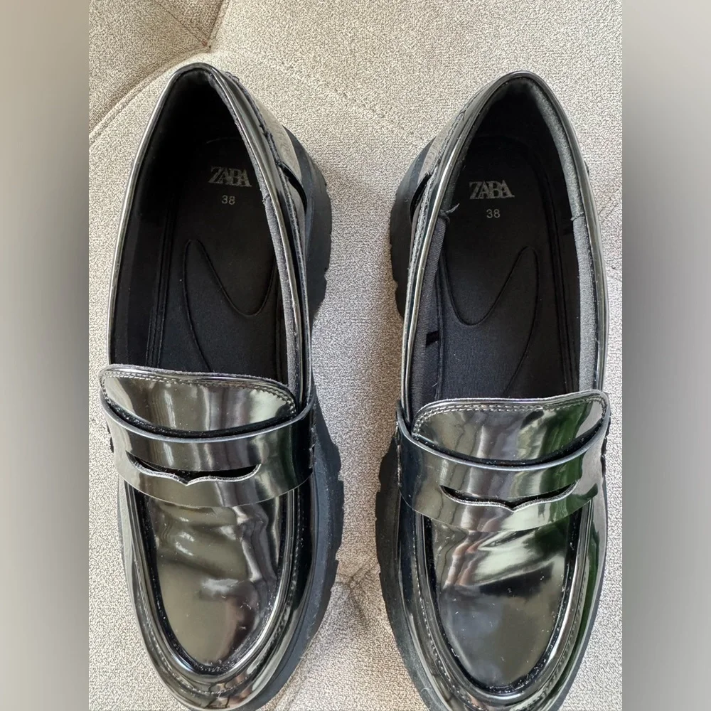 Zara Women Black Loafers - Picture 4 of 5